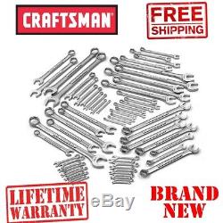 New CRAFTSMAN 63pc Piece Combination WRENCH SET Metric SAE Standard Ratchet