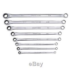 New CRAFTSMAN 8pc Piece XL Extra Large INCH SAE Ratcheting WRENCH SET Standard