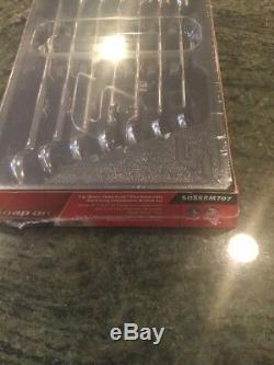 New Factory Sealed Snap On SOXRRM707 7 Pc Ratcheting Wrench Set 10-15,17mm