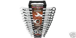 New! GearWrench Extra Long SAE Ratcheting Wrench set 1/4 to 1 #85199