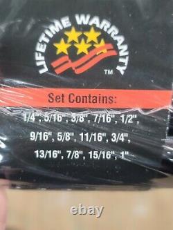 New! GearWrench Extra Long SAE Ratcheting Wrench set 1/4 to 1 #85199