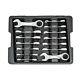 New! Gearwrench 14pc Stubby Ratcheting Combo Wrench Set Sae & Metric #85206