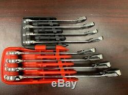 New Mac Tools 8 Piece SAE Reversible Ratcheting Wrench Set