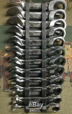 New Matco Tools 12 Piece Stubby Ratcheting Wrench Set 8mm-19mm