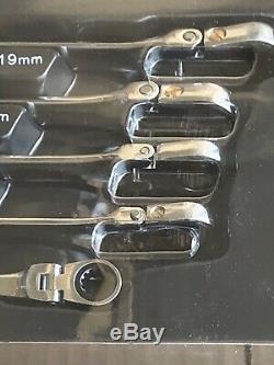 New! Matco Tools 5pc METRIC Extra Long Double Flex Ratcheting Wrench SRFBXLM52TA