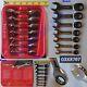 New Snap On 12 Pts Stubby Sae Combination Ratchet Wrench 7 Pcs Set Oxkr707