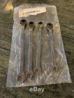 New Snap On 4 pc Metric Plus Reversible Ratcheting Wrench Set (69mm) SOXRRM704