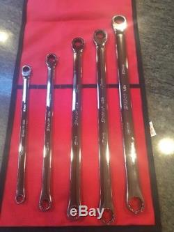 New Snap On Hi-performance Metric Combo Ratcheting Wrench Set 10,13,15,17 & 19mm