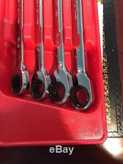 New Snap On OXR704 4 Piece Ratcheting Wrench Set