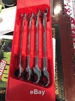 New Snap On OXR704 4 Piece Ratcheting Wrench Set