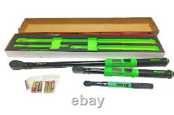 New Snap-onT 3-pc 1/4 3/8 1/2 Drive Flex-Head TechAngle Torque Wrench Set