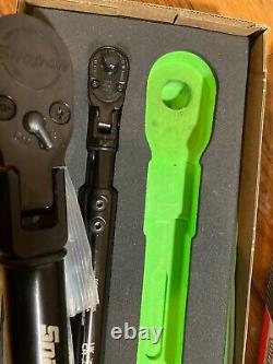 New Snap-onT 3-pc 1/4 3/8 1/2 Drive Flex-Head TechAngle Torque Wrench Set
