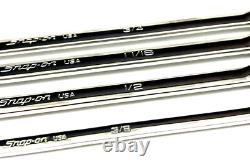 New Snap-onT XFR704 4-piece SAE 12-pt Double Flex Ratcheting Box Wrench Set