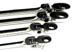New Snap-onT XFR704 4-piece SAE 12-pt Double Flex Ratcheting Box Wrench Set