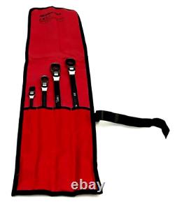 New Snap-onT XFR704 4-piece SAE 12-pt Double Flex Ratcheting Box Wrench Set