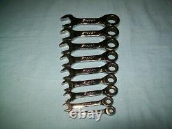 New Snap-on 1/4 to 3/4 12-point box Midget Ratchet Wrench SET OXIR709