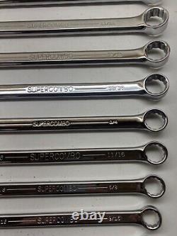 New Williams 15pc Combination Wrench Set SUPERCOMBO Non-Ratcheting, SAE