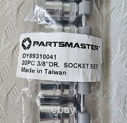 PARTSMASTER DY89310041 UNIVERSAL SOCKET SET SAE/Metric 3/8 DRIVE, 21 PIECE