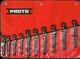Proto 10 Pcs 10-19 Mm Metric Ratcheting Flare Nut Wrench Set J3800m Made In Usa