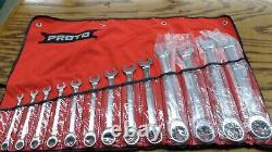 PROTO 14 Piece SAE Standard Ratcheting Wrench Set