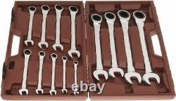 Paramount 13 Piece Ratcheting Combination Wrench Set, Inch Sizes 1/4 to 1
