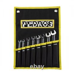 Pedro's Ratcheting Combo Wrench Set 8 Piece Metric Wrench Set With Pouch NEW