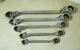 Pittsburgh Deep Offset Double Box End Ratcheting Reversible Wrench Set Of 5