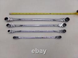 Platinum 4 Pc. X-Long Flex Head Rachet Wrench Set-12 Point SAE- Great Set