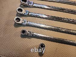 Platinum 5 Pc. X-Long Flex Head Rachet Wrench Set-12 Point Metric + 1 Matco 3/8