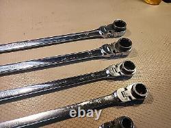Platinum 5 Pc. X-Long Flex Head Rachet Wrench Set-12 Point Metric + 1 Matco 3/8