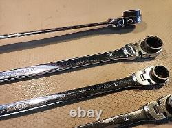 Platinum 5 Pc. X-Long Flex Head Rachet Wrench Set-12 Point Metric + 1 Matco 3/8