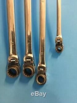 Platinum PLT 4 Pc. Xl Ratcheting Wrenches Set Mechanic Tools With One Xtra