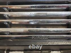 Platinum XXL Ratcheting Wrench Set Metric Flex Head Reversing With Tray NICE