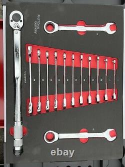 Precision Mechanics Kit 13-Piece Ratchet Wrench Set (8-22mm) with Torque Wrench