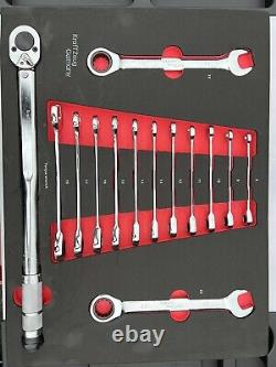 Precision Mechanics Kit 13-Piece Ratchet Wrench Set (8-22mm) with Torque Wrench