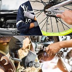Premium Chrome Finish 18-Piece Metric Ratcheting Wrench Set Ideal Gift for Him