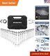 Professional Chrome Vanadium 22-piece Ratcheting Wrench Set With Organizer Box