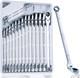 Professional Extra Long Ratcheting Wrench Set, 16pcs Metric With Tray