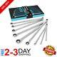 Professional Extra Long Ratcheting Wrench Set, 9 Piece, Chrome Vanadium Steel