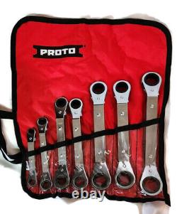Proto 7 Piece Offset Ratcheting Box Wrench Set- Unused