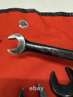 Proto 9 Piece JSCR9 1/4 to 3/4 SAE Ratchet Wrench Set with Pouch