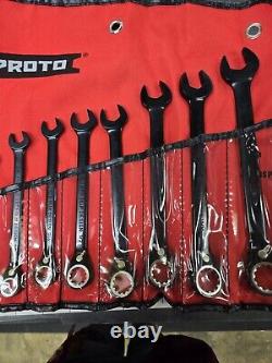 Proto Anti Slip Ratcheting Combination Wrench Set Of 9 26937-2