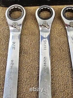 Proto Blackhawk Ratchet Ratcheting Wrench Combination Set BW 1400 Sae 3/4 5/16