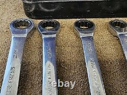 Proto Blackhawk Ratchet Ratcheting Wrench Combination Set BW 1400 Sae 3/4 5/16