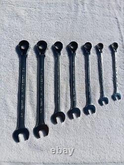 Proto Flex Head Ratcheting Wrench Set SAE USA Vintage