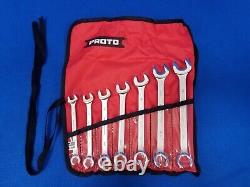 Proto J3700A Wrench Set Alloy Steel Satin Tools 3/8 To 3/4 7 Piece