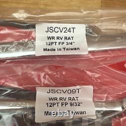 Proto JSCVT-9S 9 Piece SAE Reverse Combination Ratcheting Wrench Set New