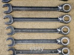 Proto Ratchet Ratcheting Combination Spline Wrench Set Metric 19mm to 7mm SCVM