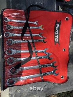 Proto reversible ratcheting wrench set
