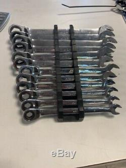 RARE! Mac 12pc Ratcheting Wrench Set Metric 8-19mm 6 point Reversible